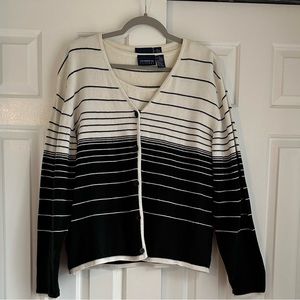 Liz Claiborne Liz Sport Striped Cardigan Set